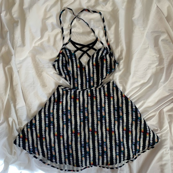 Open Back Multi Coloured Nasty Gal Dress - Picture 2 of 8